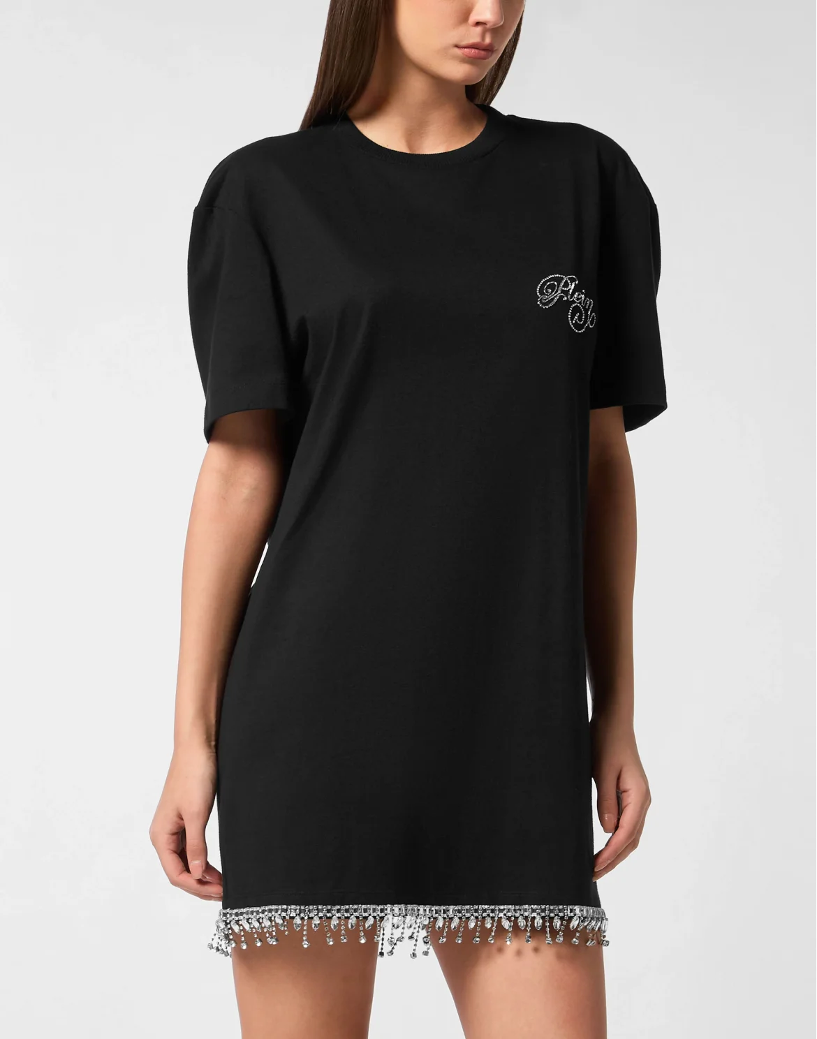 T-shirt Short Dress Signature, цвет: Черный