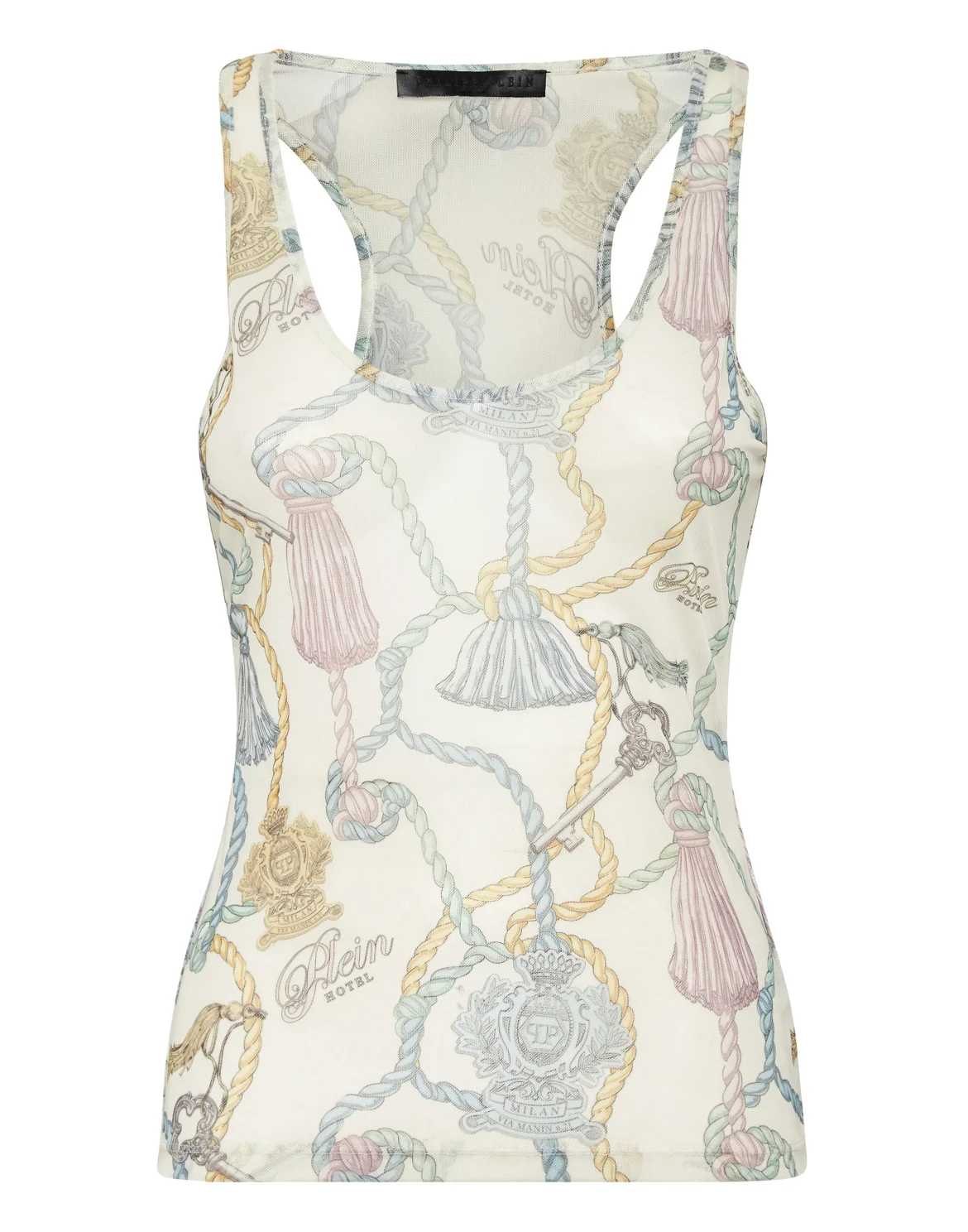 Tulle Tank Top Tassels, цвет: Мультиколор