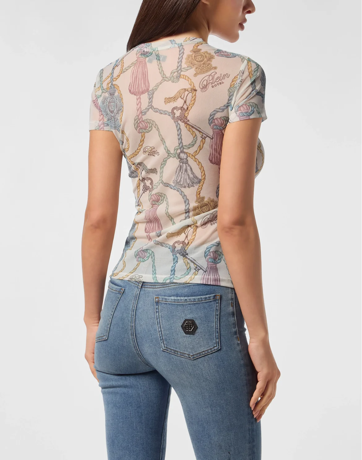 Tulle Sexy Pure Fit T-Shirt Tassels, цвет: Мультиколор