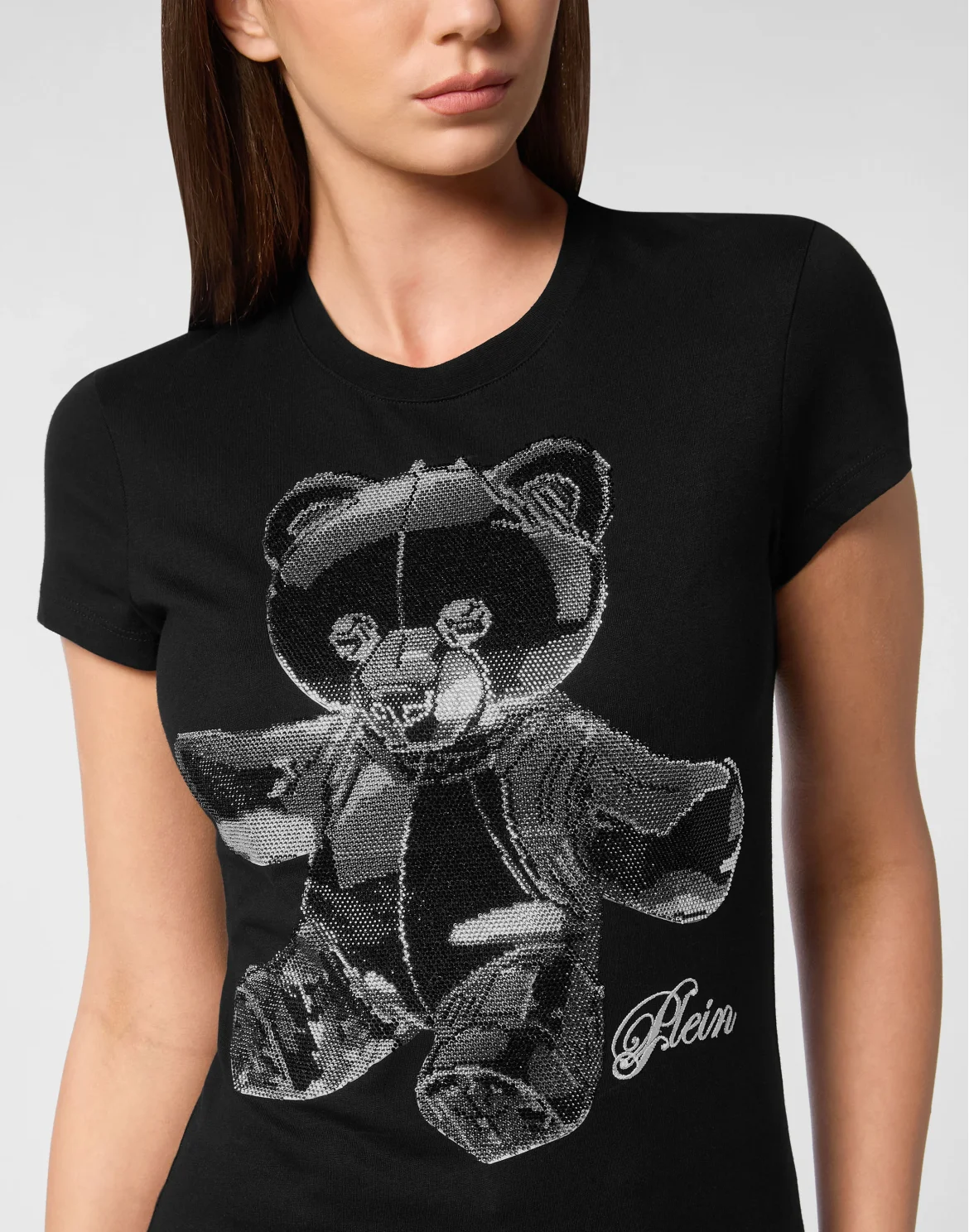 Cotton Sexy Pure Fit T-Shirt Teddy Crystal, цвет: Черный