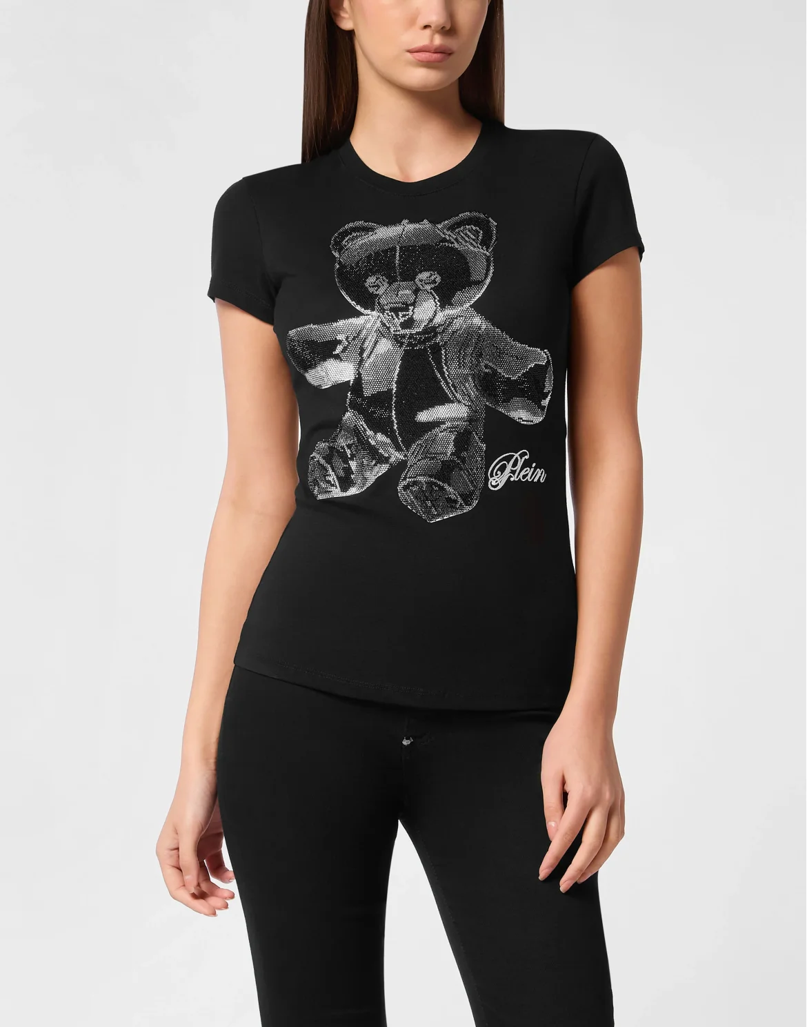 Cotton Sexy Pure Fit T-Shirt Teddy Crystal, цвет: Черный