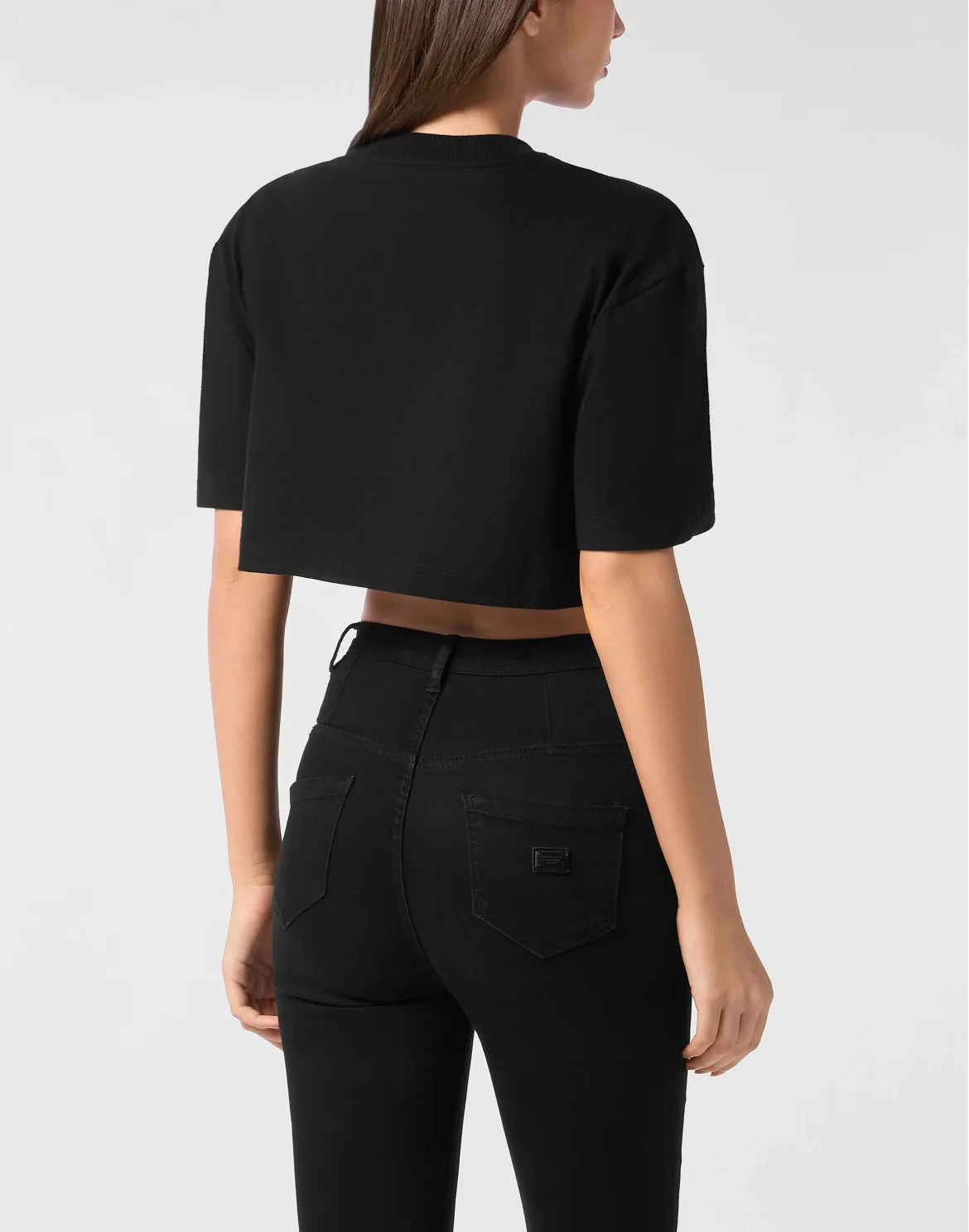 Cropped T-Shirt Signature, цвет: Черный