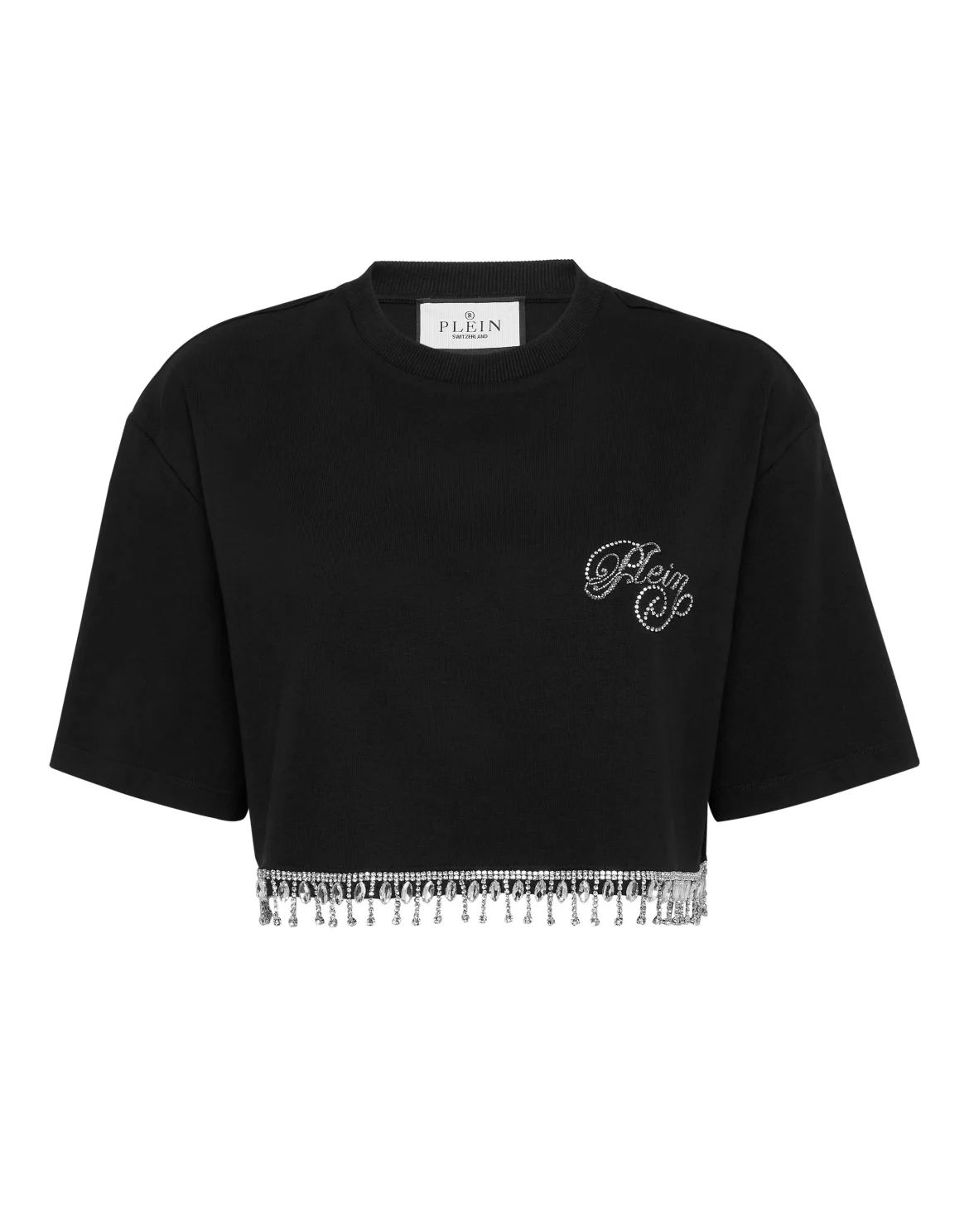 Cropped T-Shirt Signature, цвет: Черный