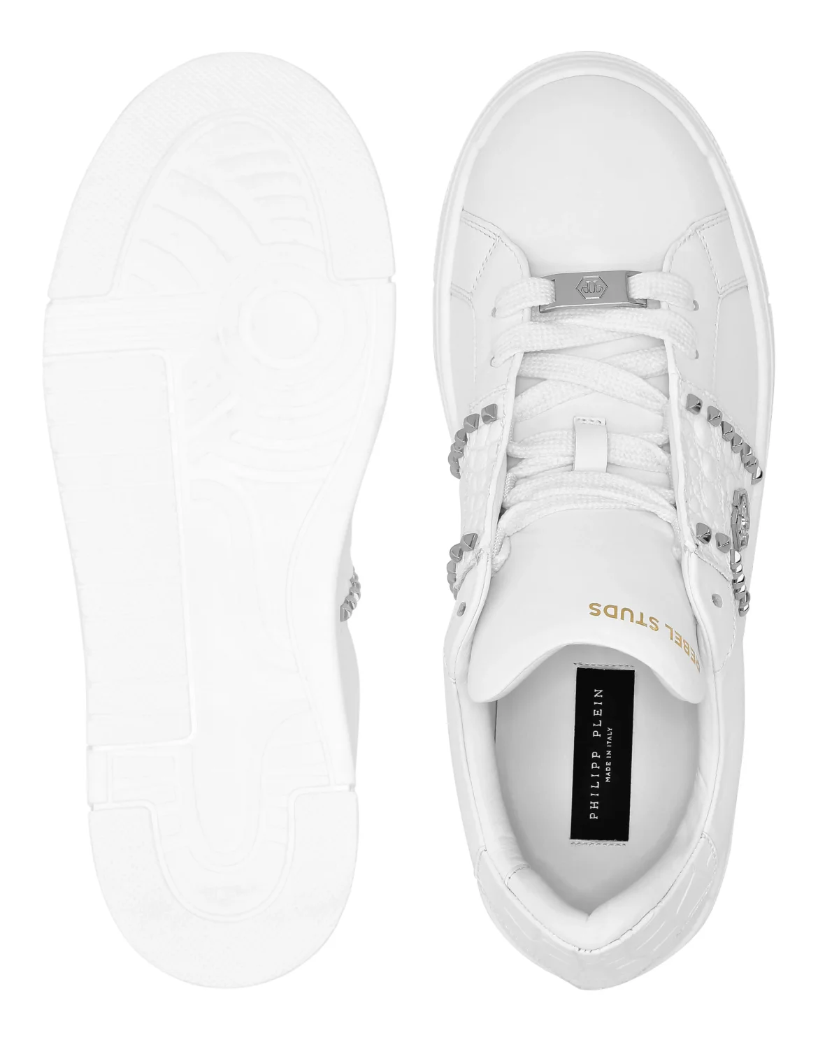 Low Top Sneakers Rebel Studs, цвет: Белый