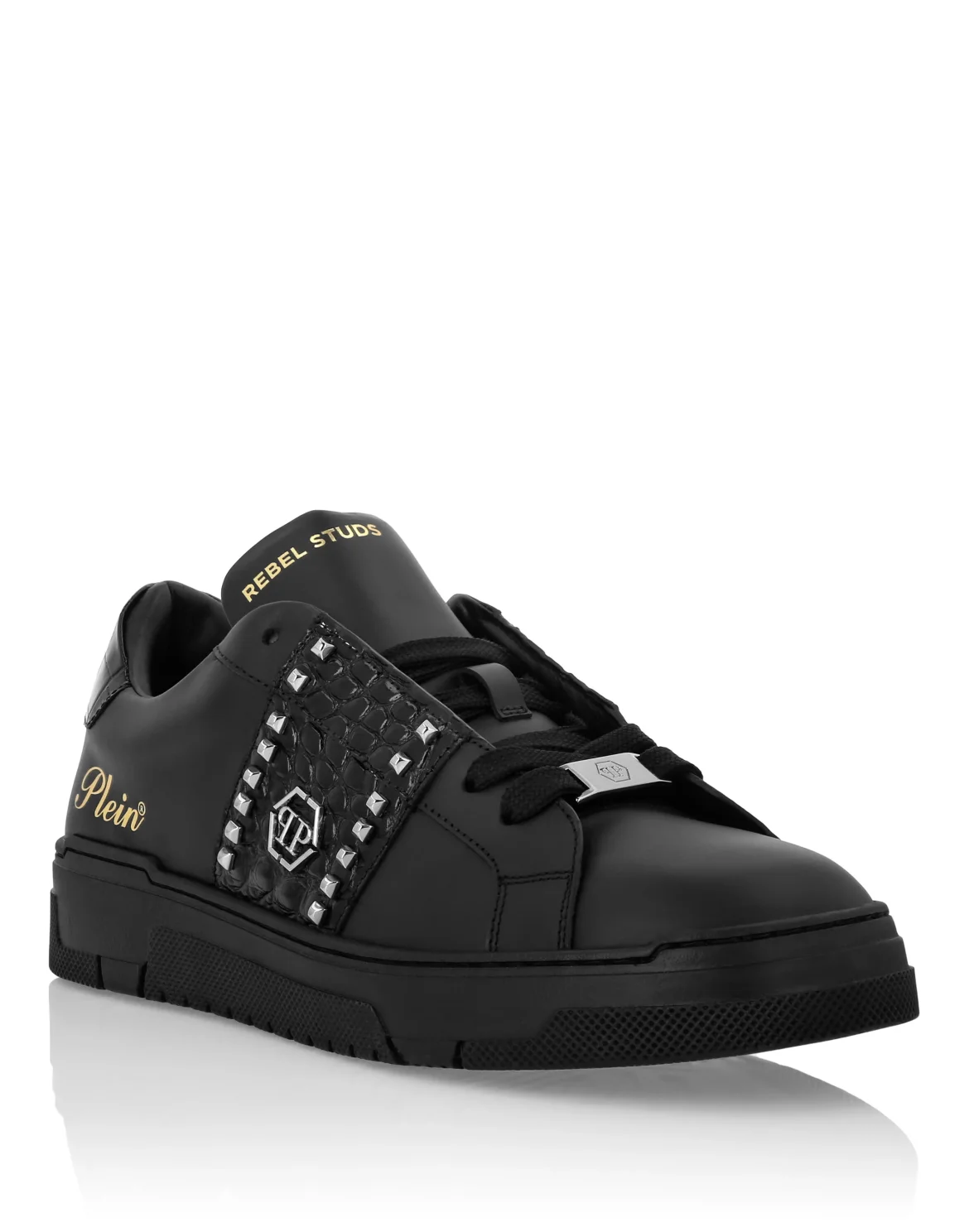 Low Top Sneakers Rebel Studs, цвет: Черный