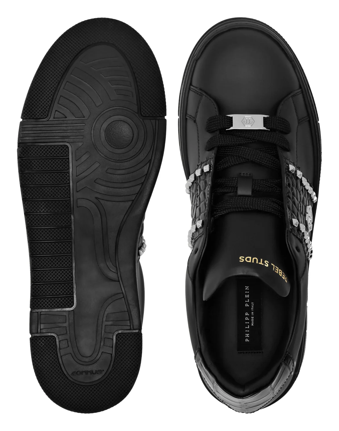 Low Top Sneakers Rebel Studs, цвет: Черный