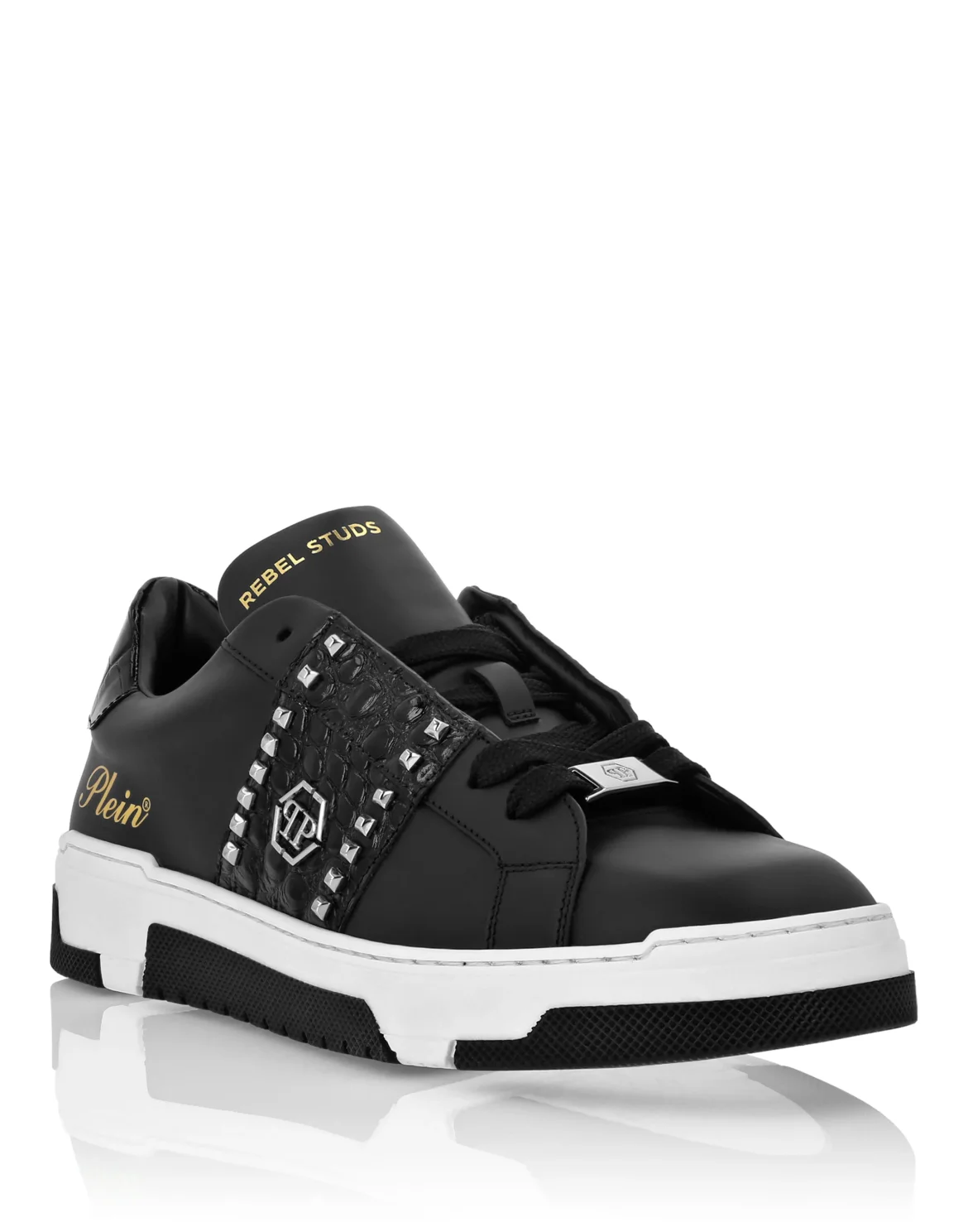 Low Top Sneakers Rebel Studs, цвет: Черный