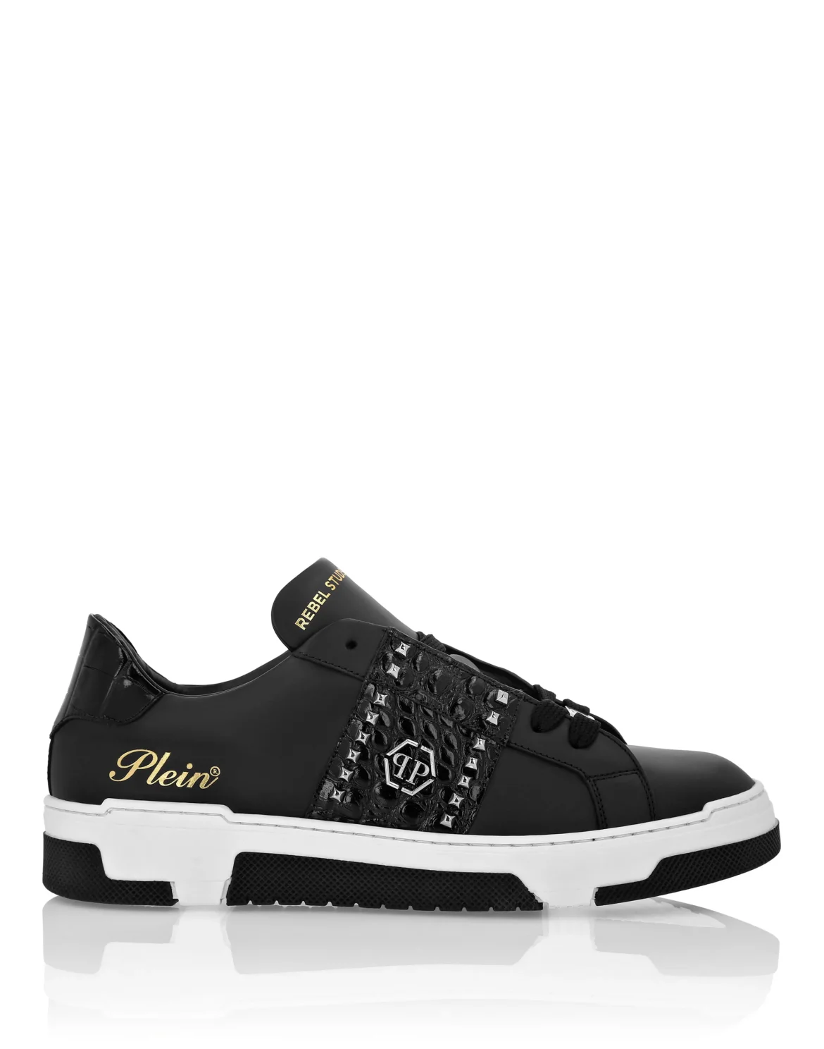 Low Top Sneakers Rebel Studs, цвет: Черный