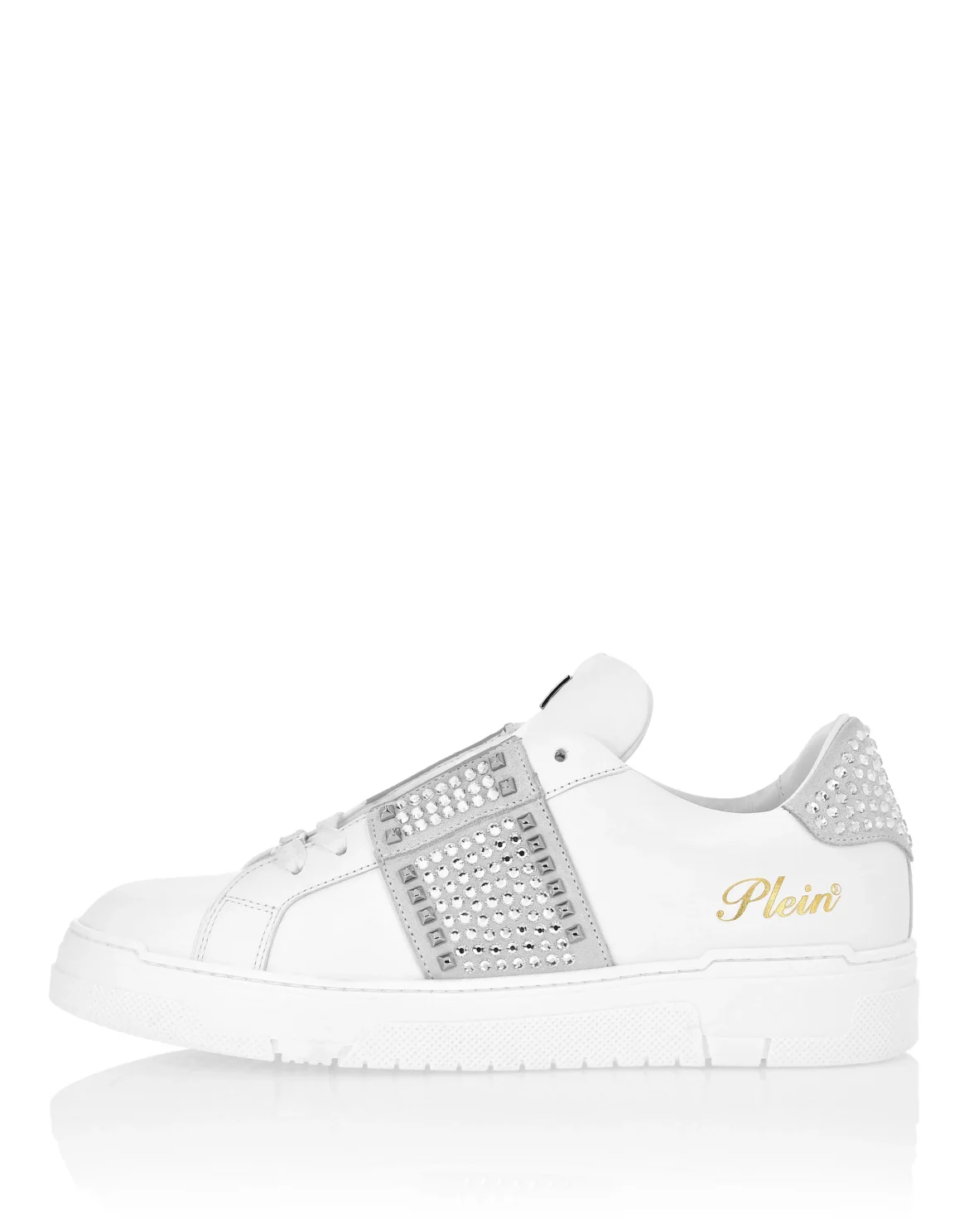 Low Top Sneakers Strass Studs, цвет: Белый