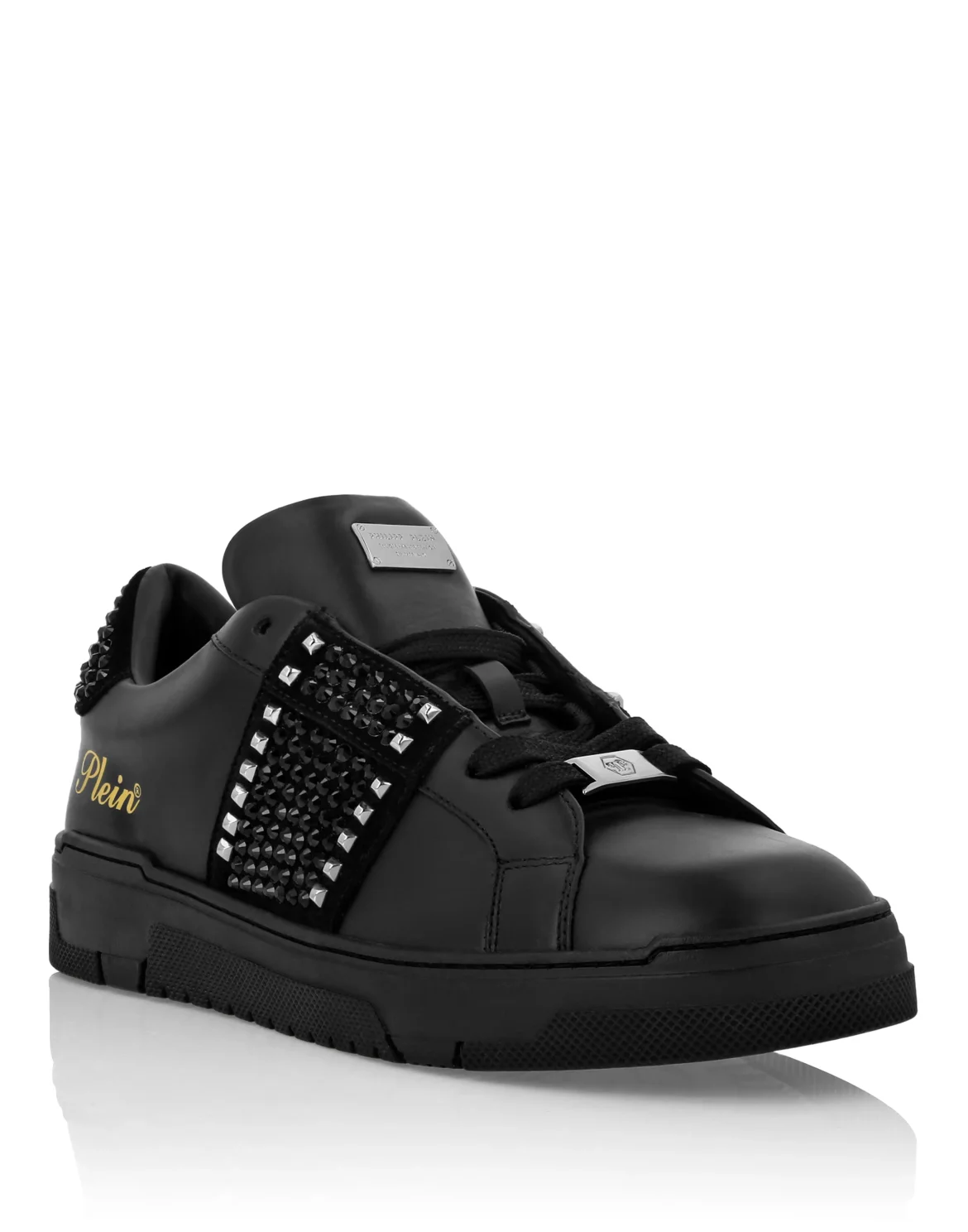 Low Top Sneakers Strass Studs, цвет: Черный