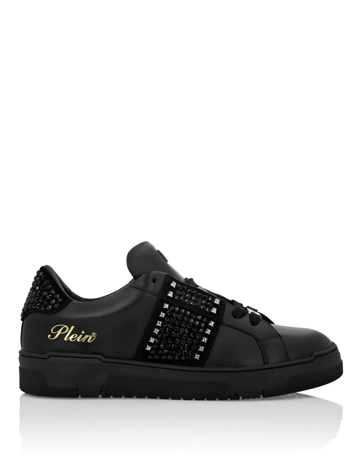 Low Top Sneakers Strass Studs, цвет: Черный