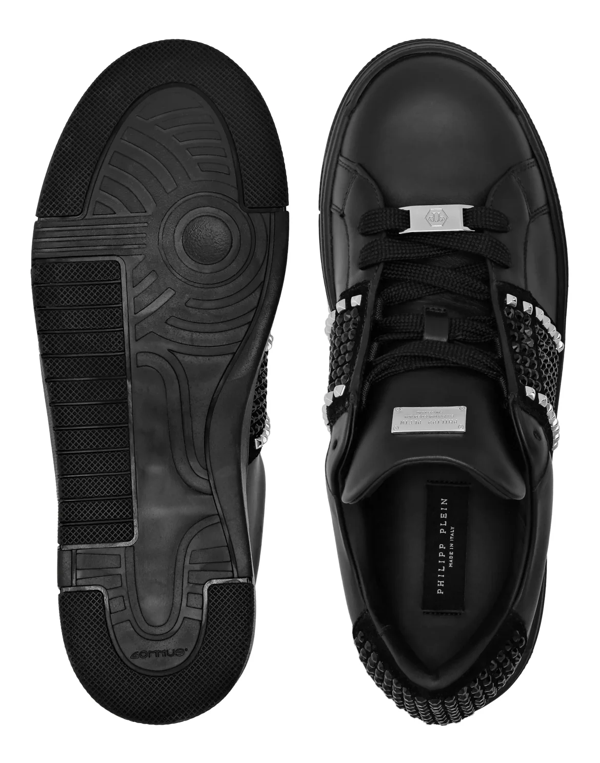 Low Top Sneakers Strass Studs, цвет: Черный