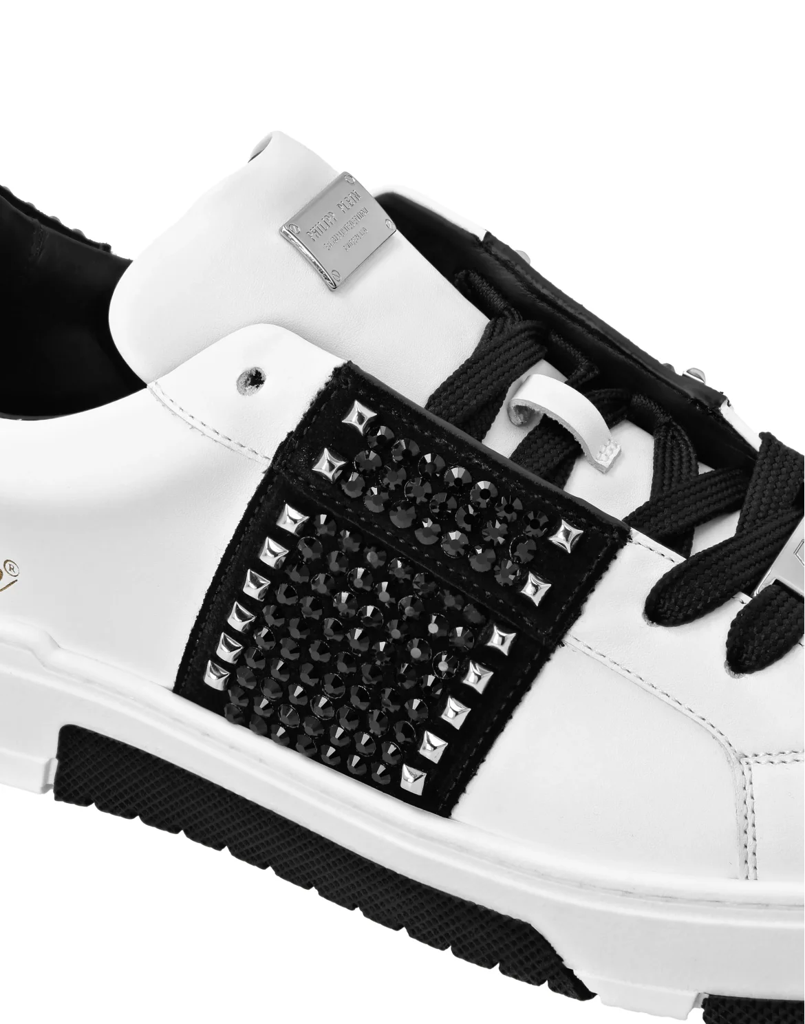 Low Top Sneakers Strass Studs, цвет: Черный