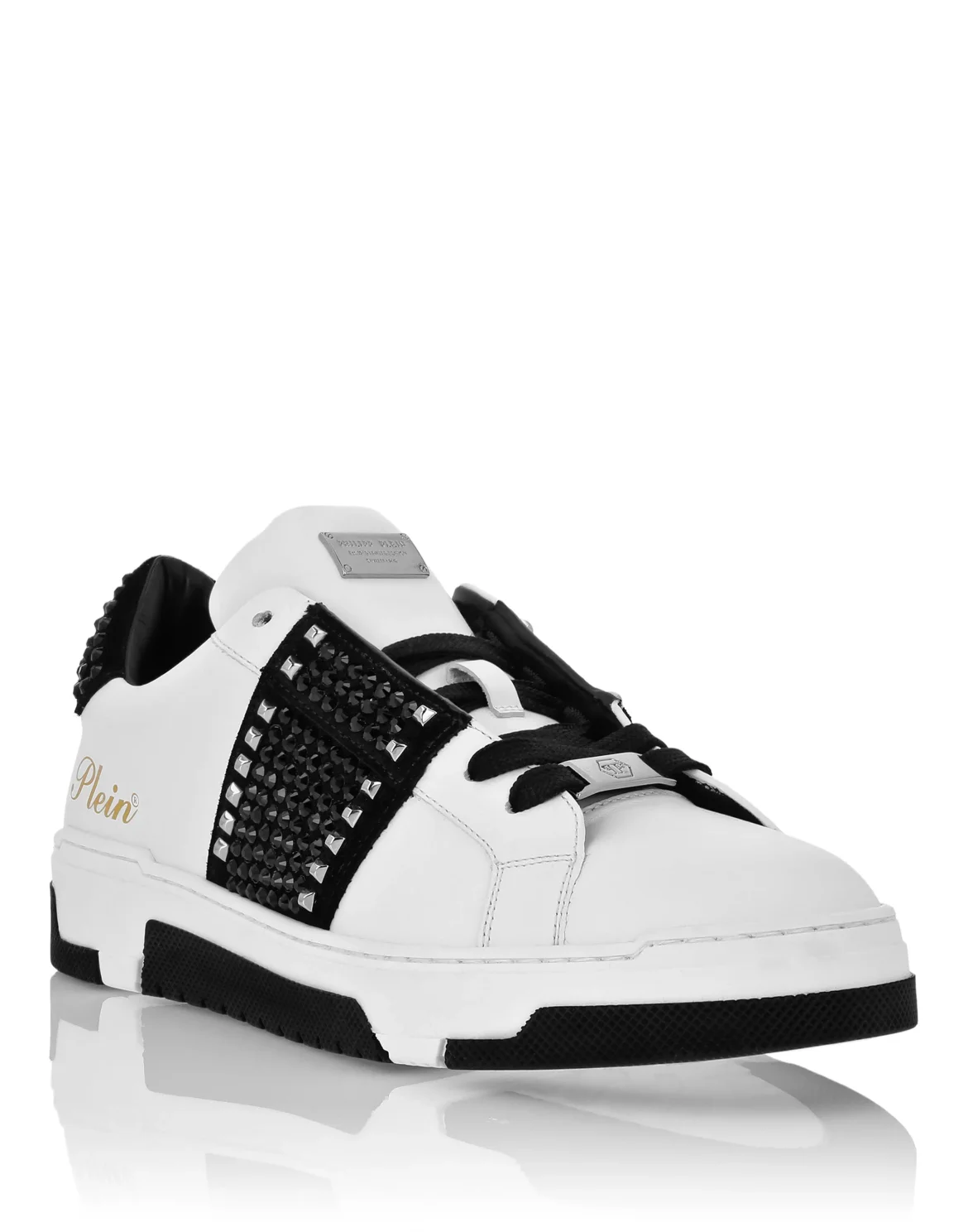Low Top Sneakers Strass Studs, цвет: Черный