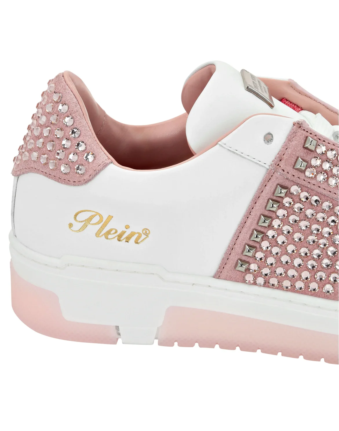Low Top Sneakers Strass Studs, цвет: Розовый