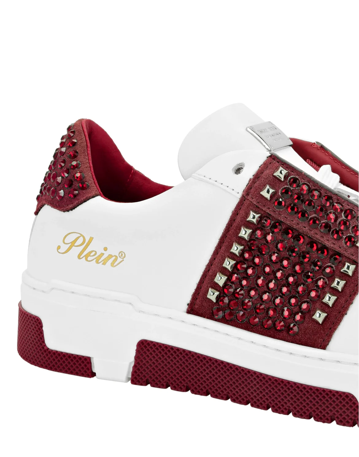 Low Top Sneakers Strass Studs, цвет: Красный