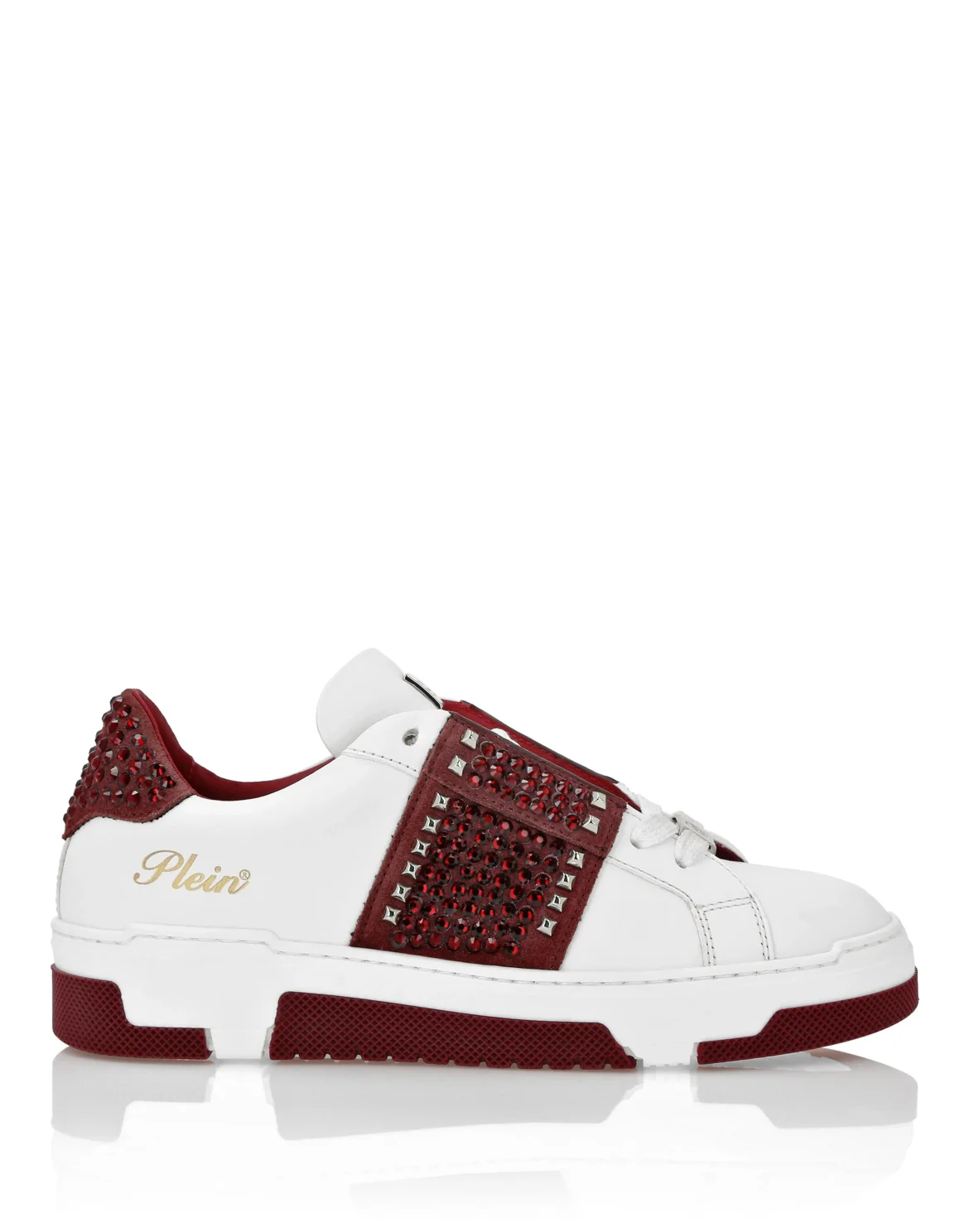 Low Top Sneakers Strass Studs, цвет: Красный