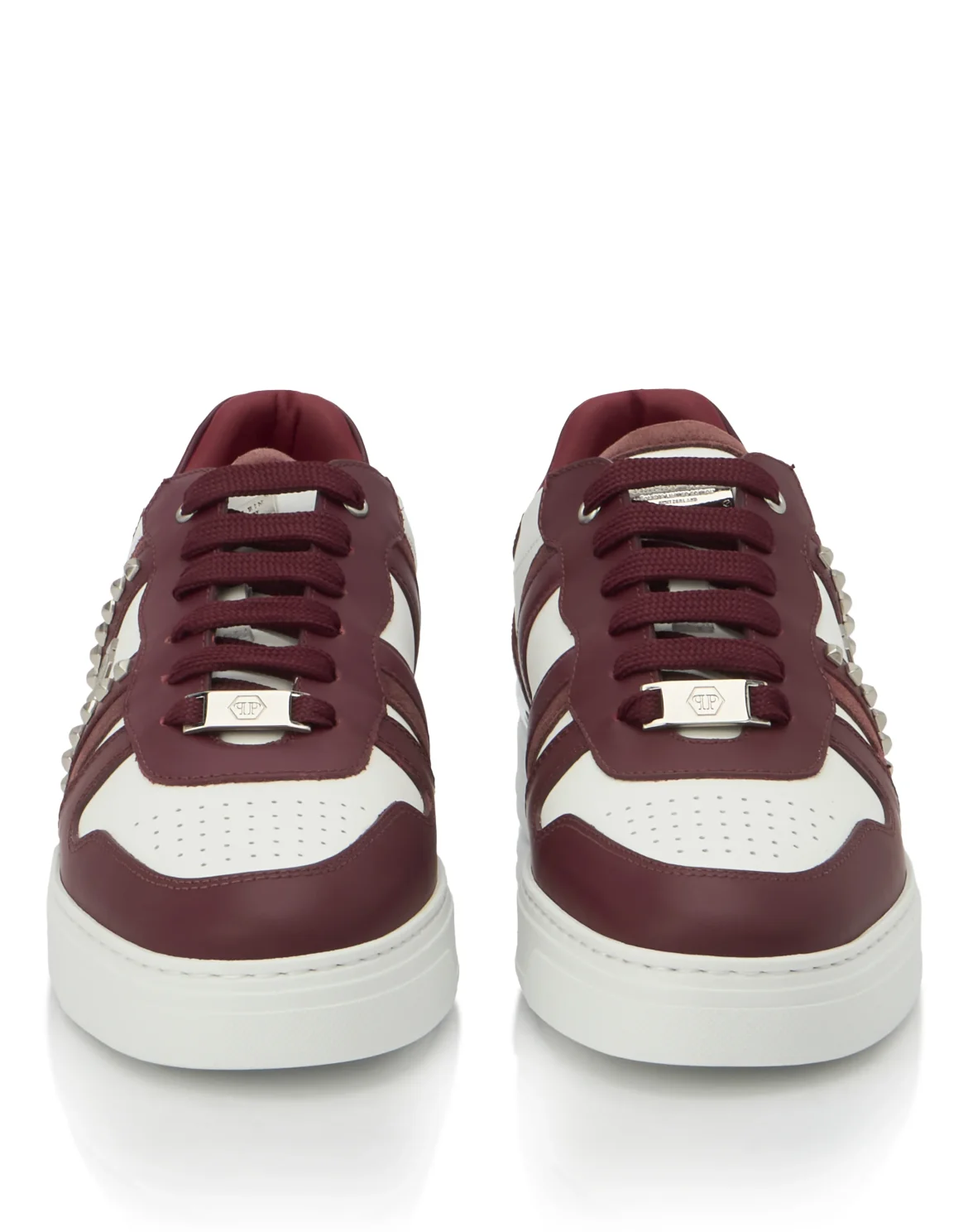 Low Top Sneakers Mix Cut Studs, цвет: Красный