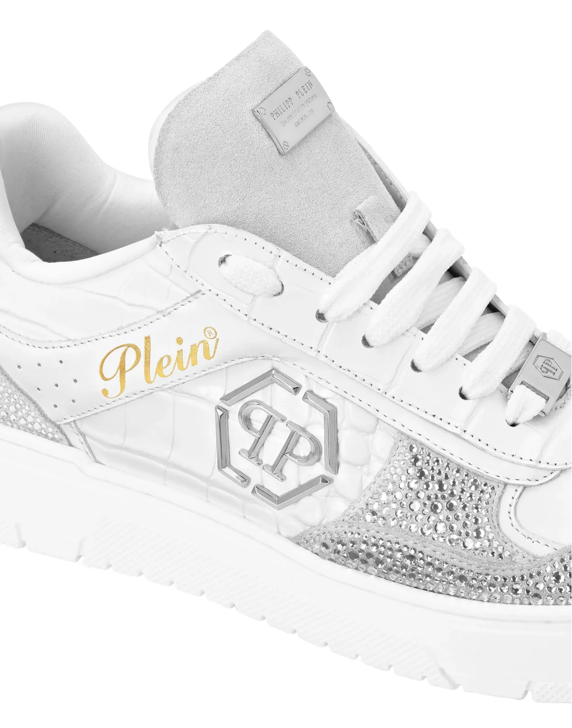 Low Top Sneakers Mix Strass Cocco, цвет: Белый