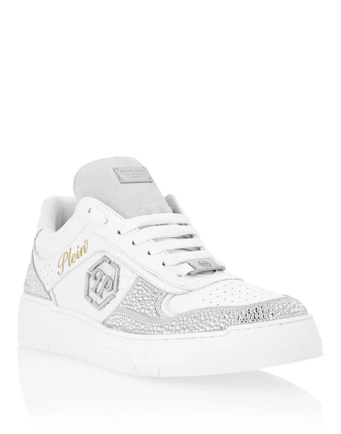 Low Top Sneakers Mix Strass Cocco, цвет: Белый