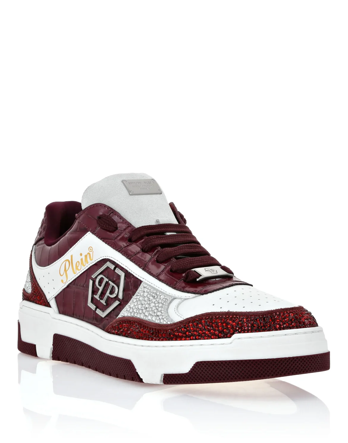 Low Top Sneakers Mix Strass Cocco, цвет: Красный