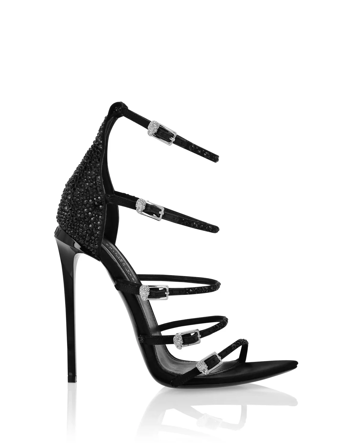 Multi-Strap High Heels Sandals 12, цвет: Черный
