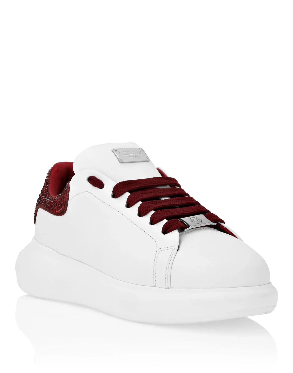 Low Top Sneakers Mix Strass, цвет: Красный