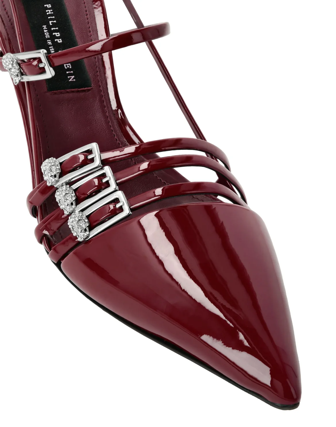 Multi-Strap Mid-Heel Slingbacks 5, цвет: Красный