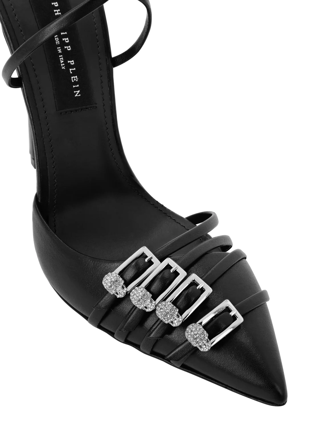 Multi-Strap Crossing High Heels 12, цвет: Черный