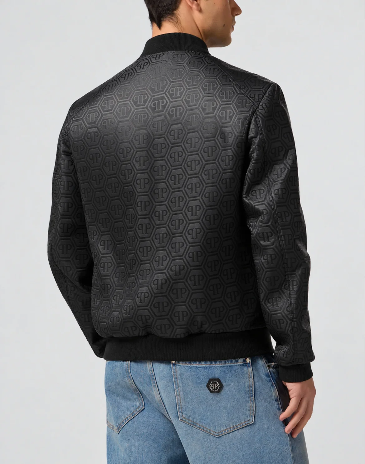 Nylon Bomber Jacquard Monogram, цвет: Черный