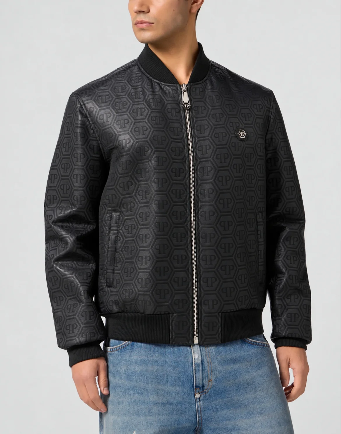 Nylon Bomber Jacquard Monogram, цвет: Черный