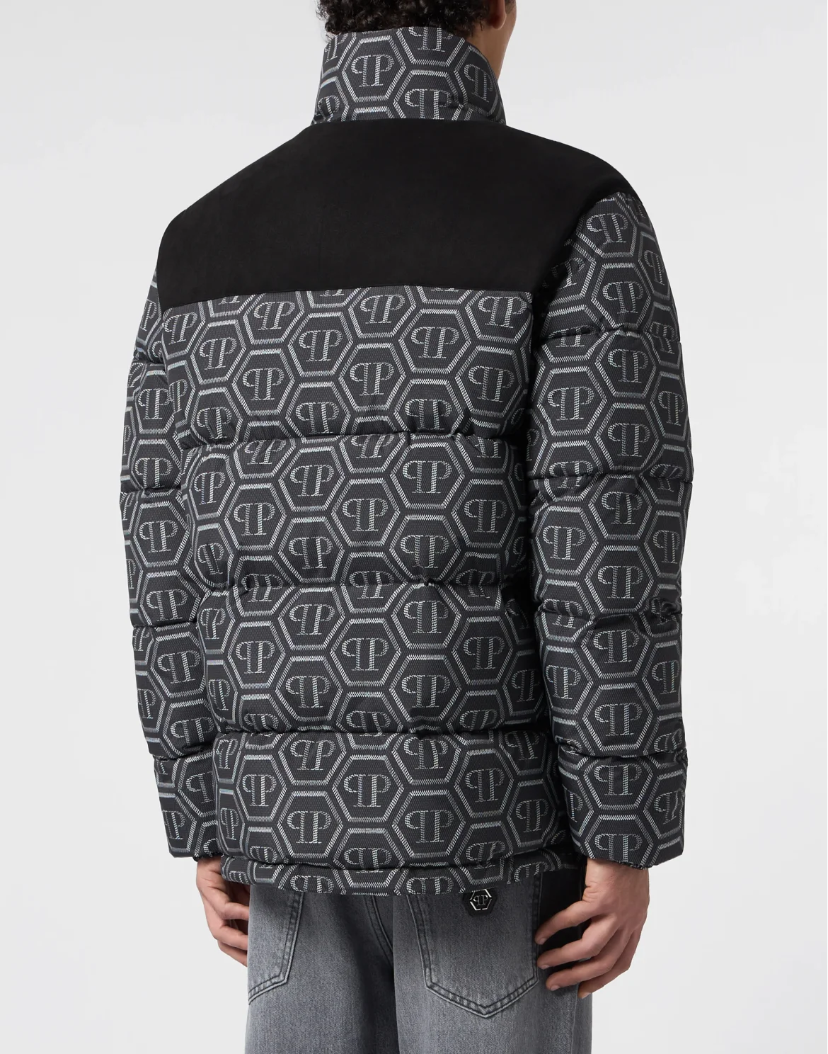 Nylon Puffer Jacket Monogram, цвет: Черный