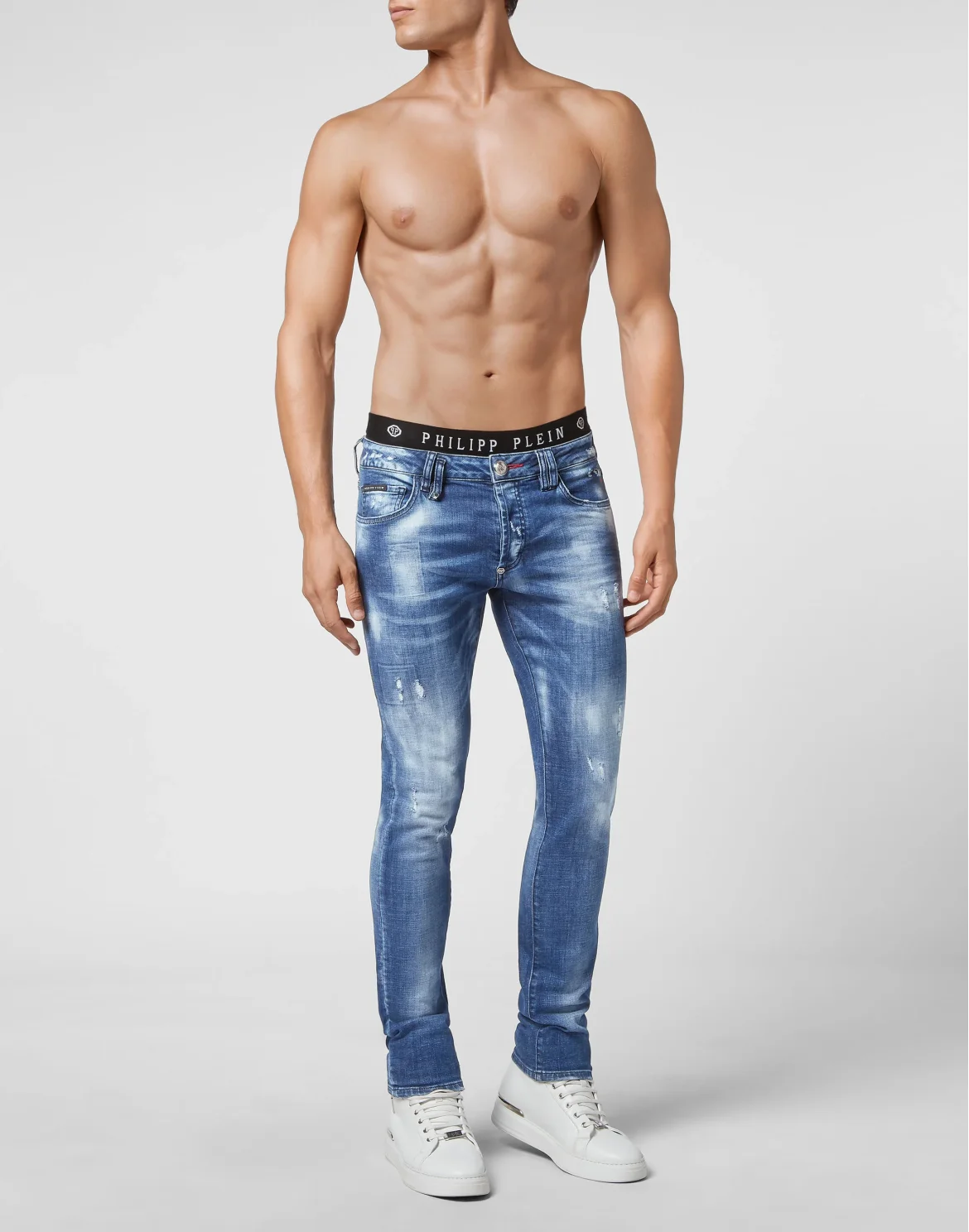 Denim Trousers Super Straight Cut, цвет: Синий