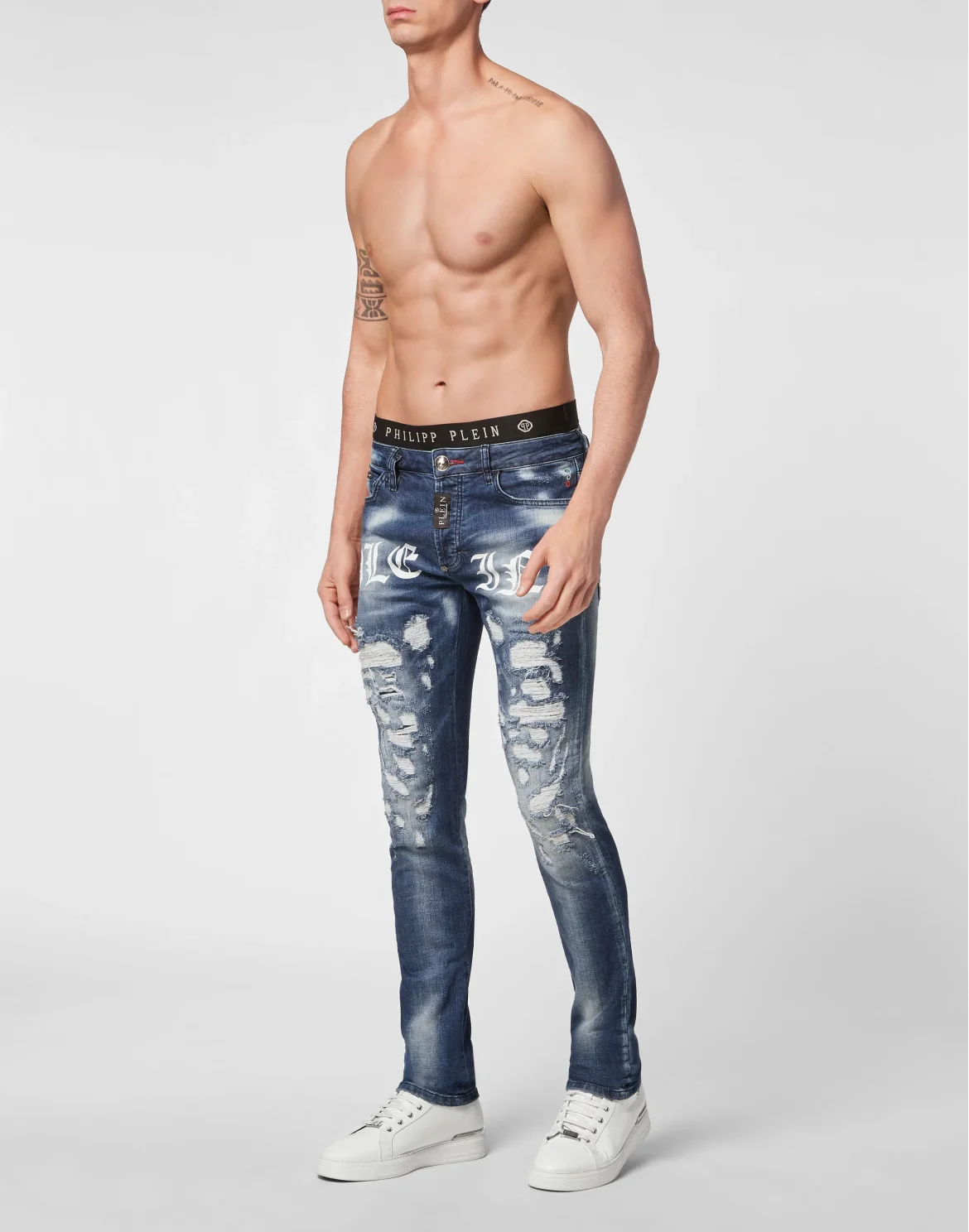 Denim Trousers Super Straight Cut Philipp Plein TM, цвет: Синий