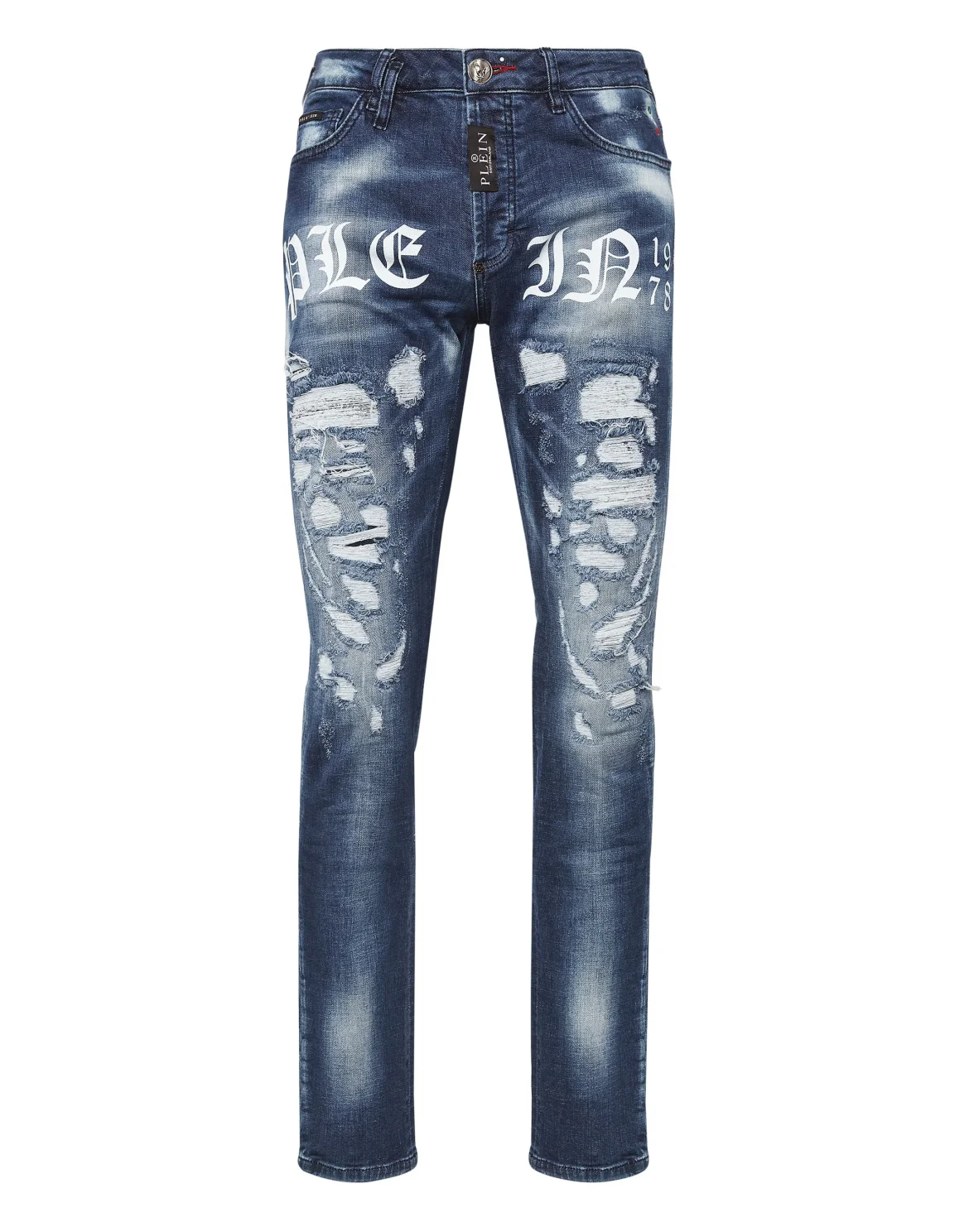 Denim Trousers Super Straight Cut Philipp Plein TM, цвет: Синий