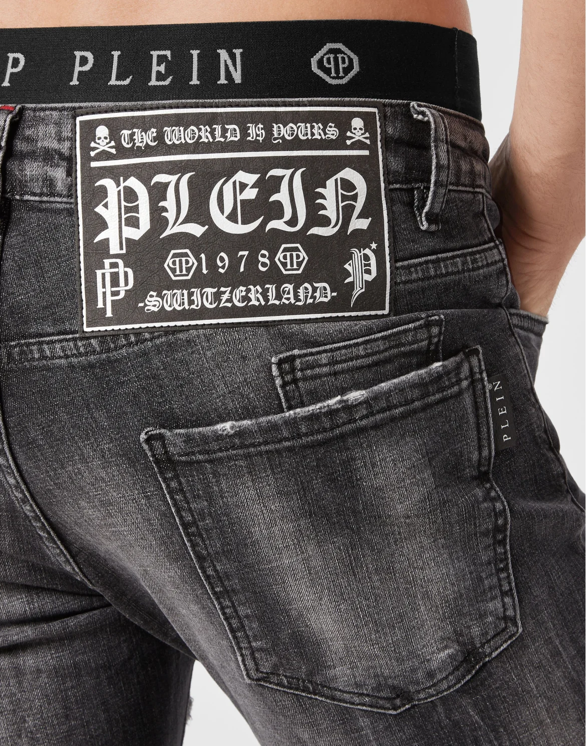Denim Trousers Super Straight Cut Philipp Plein TM, цвет: Черный