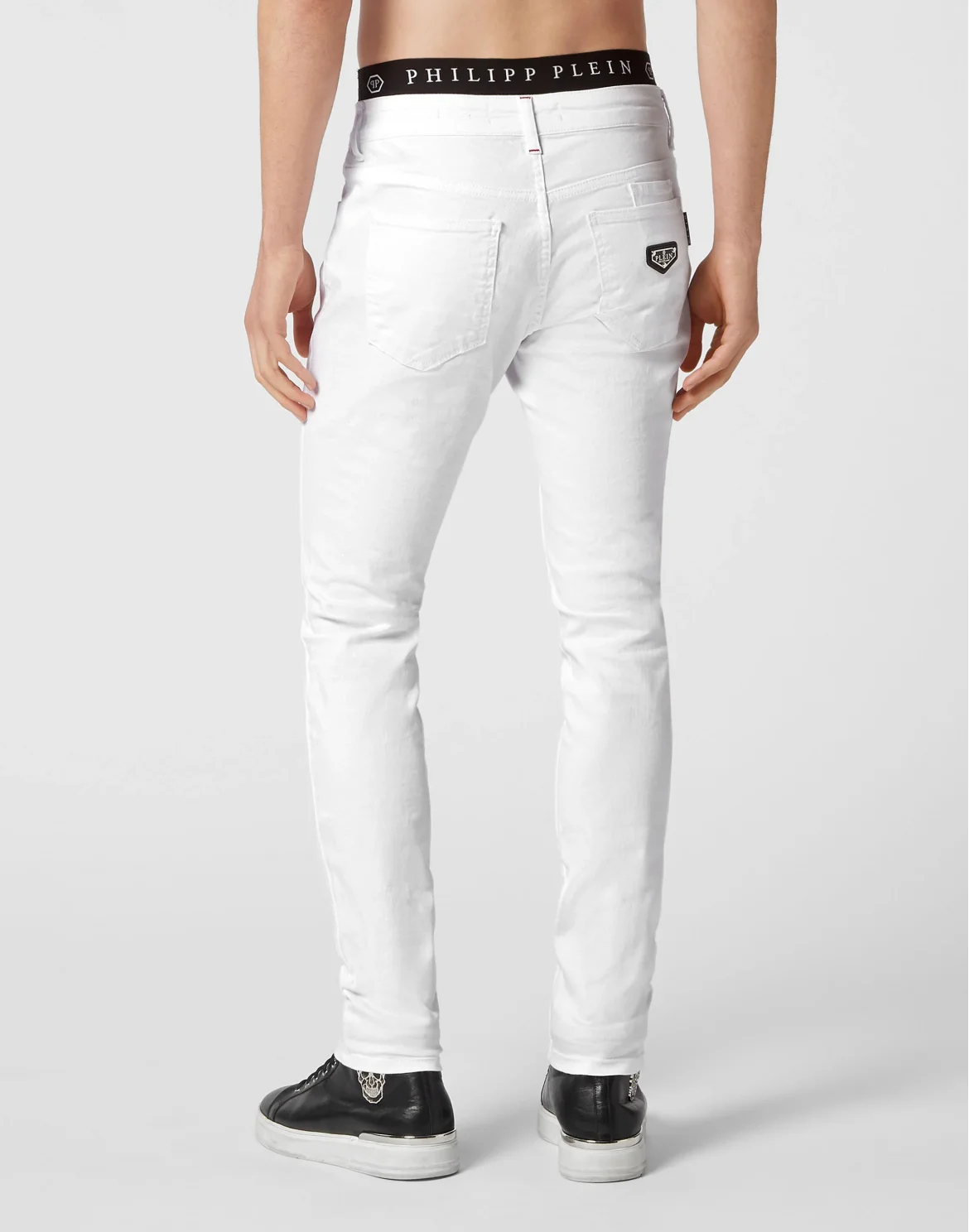 Denim Trousers Slim Fit Basic, цвет: Белый