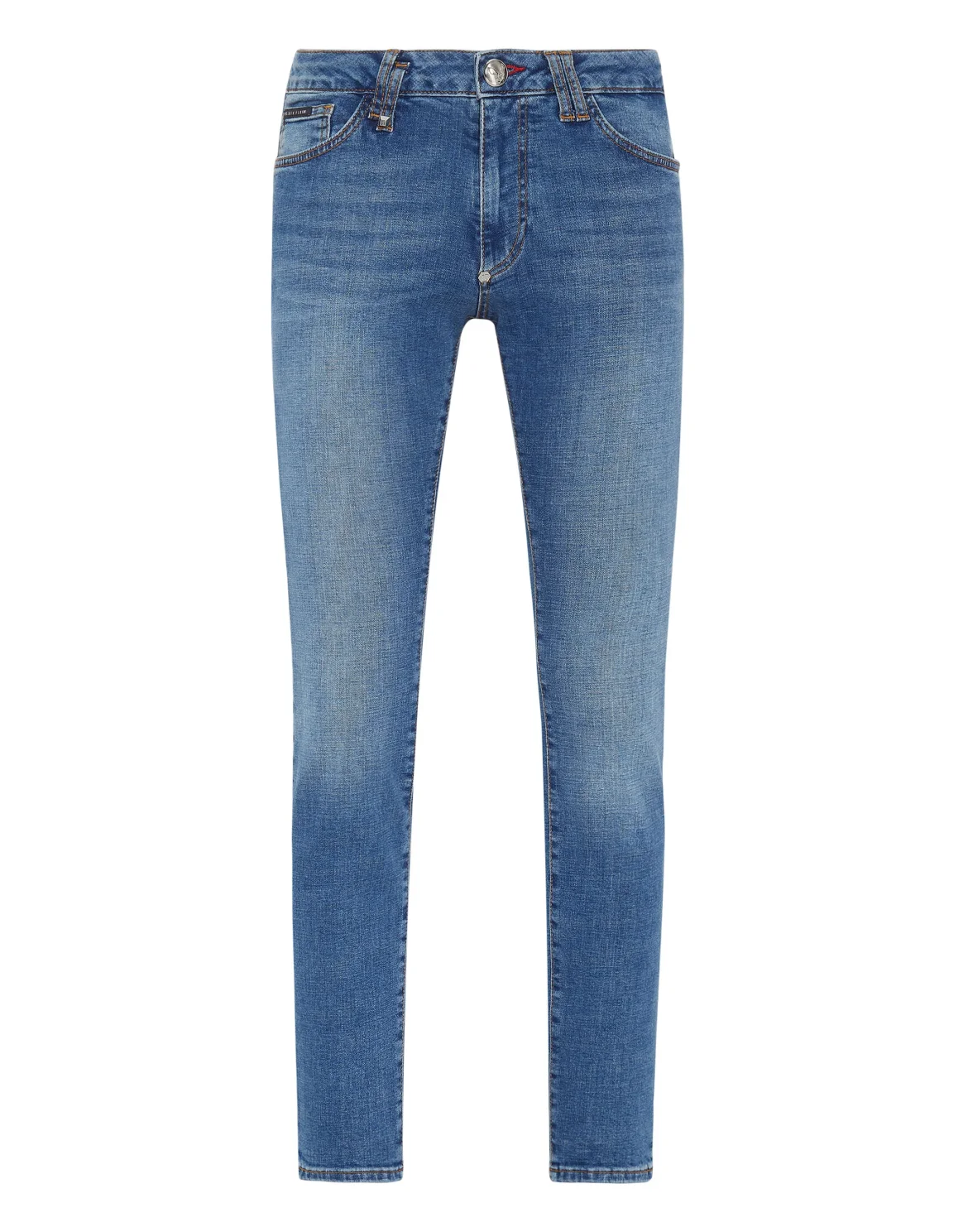 Denim Trousers Slim Fit Basic, цвет: Синий