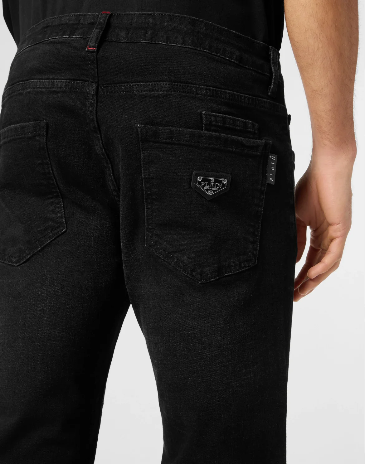 Denim Trousers Super Straight Cut Basic, цвет: Черный