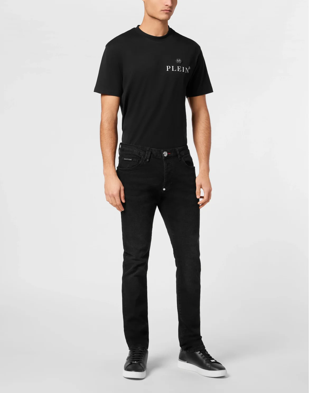 Denim Trousers Super Straight Cut Basic, цвет: Черный