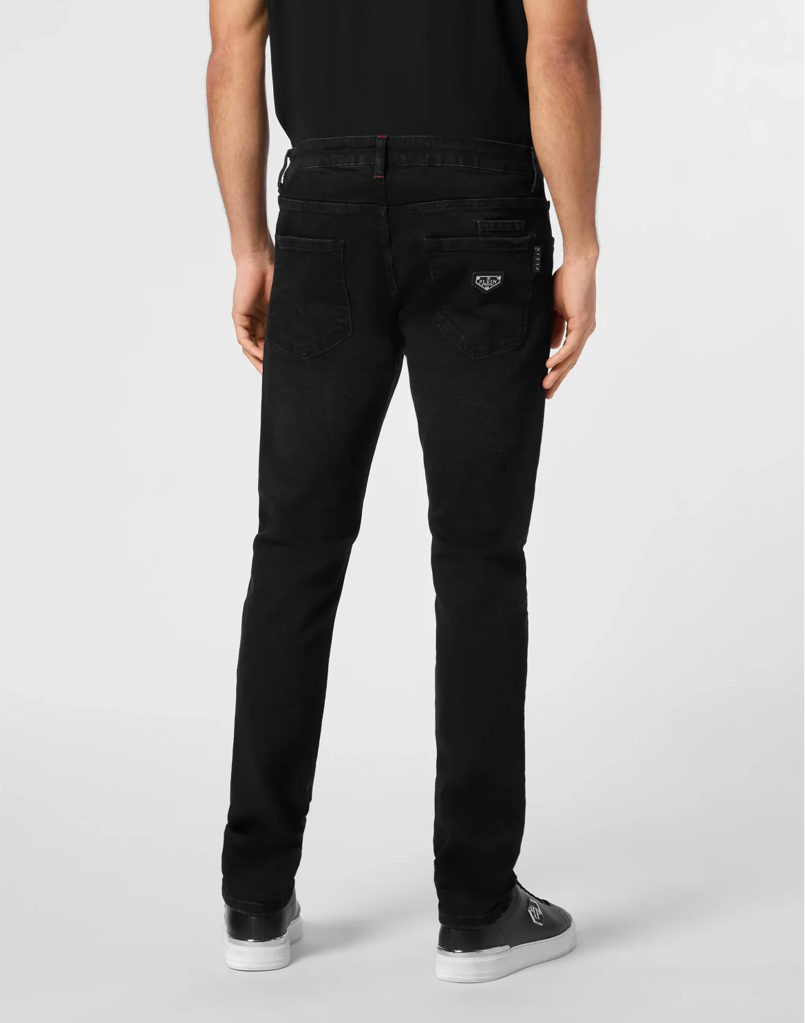 Denim Trousers Super Straight Cut Basic, цвет: Черный