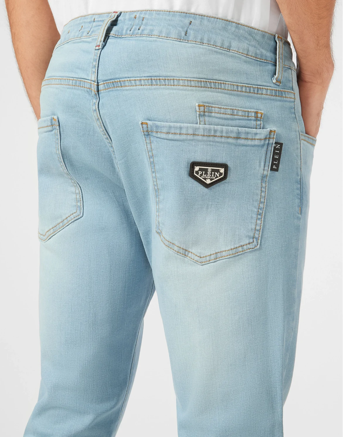 Denim Trousers Super Straight Cut Basic, цвет: Голубой