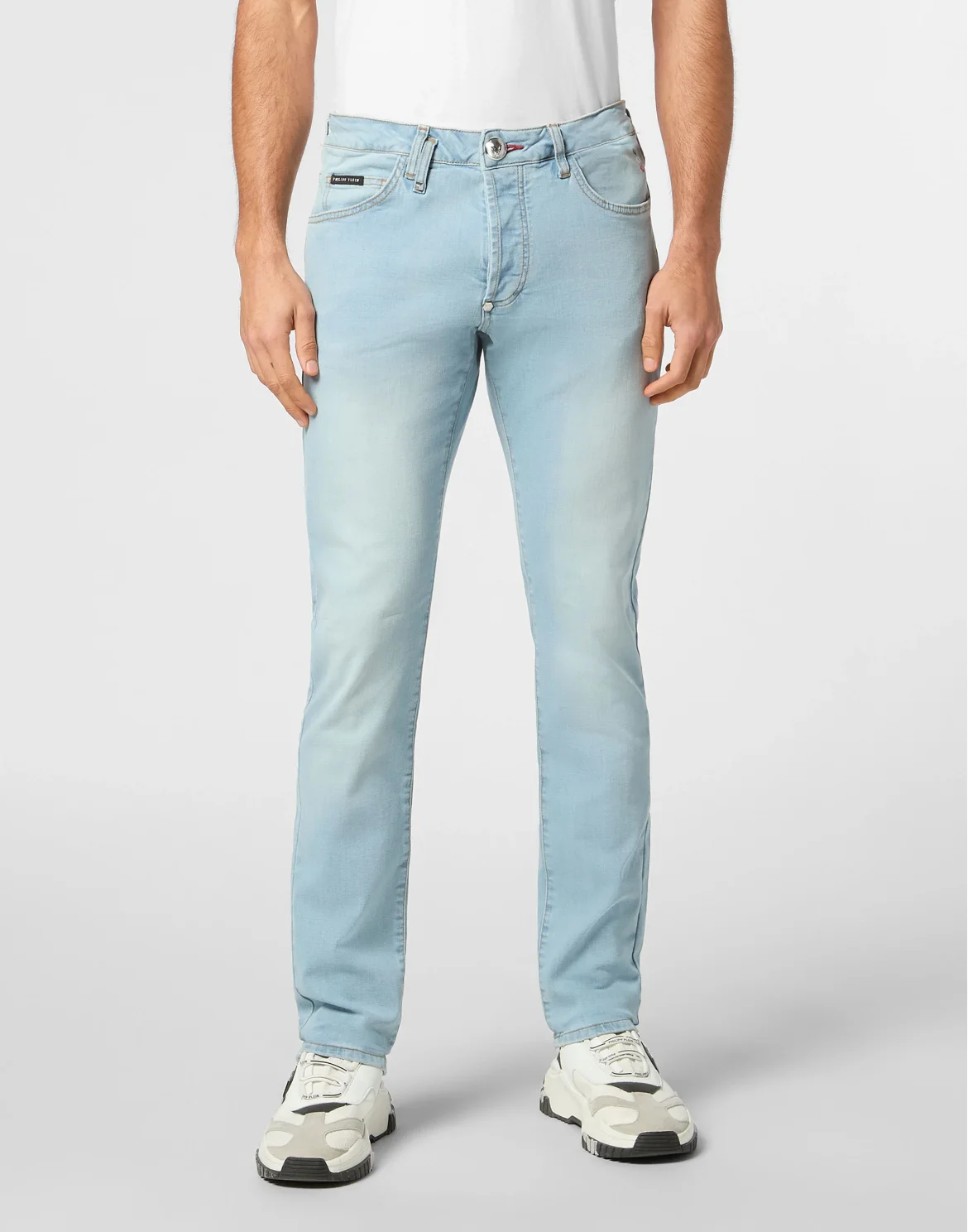 Denim Trousers Super Straight Cut Basic, цвет: Голубой