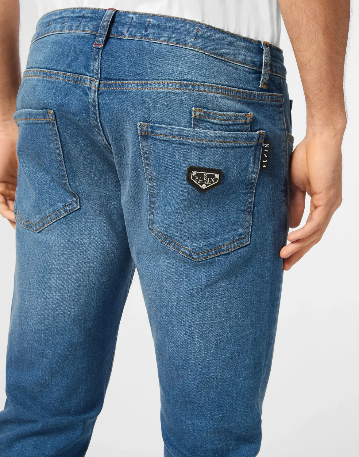 Denim Trousers Super Straight Cut Basic, цвет: Синий
