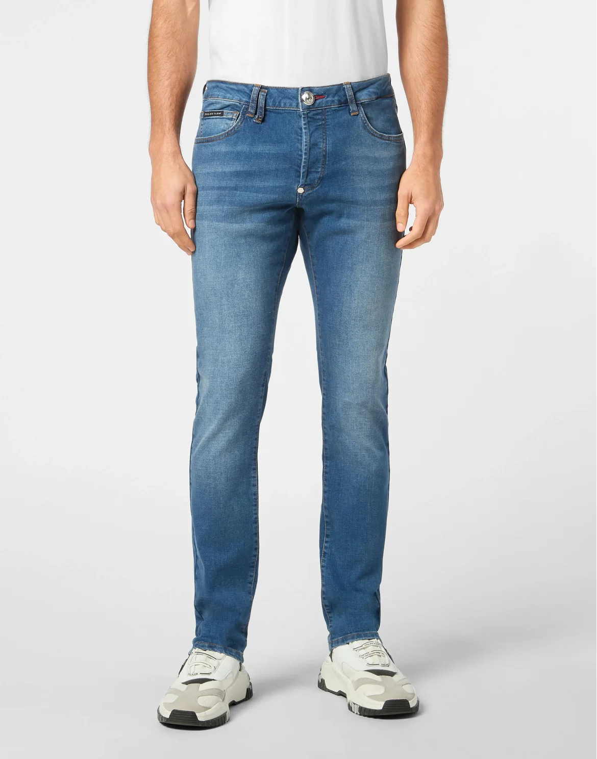 Denim Trousers Super Straight Cut Basic, цвет: Синий