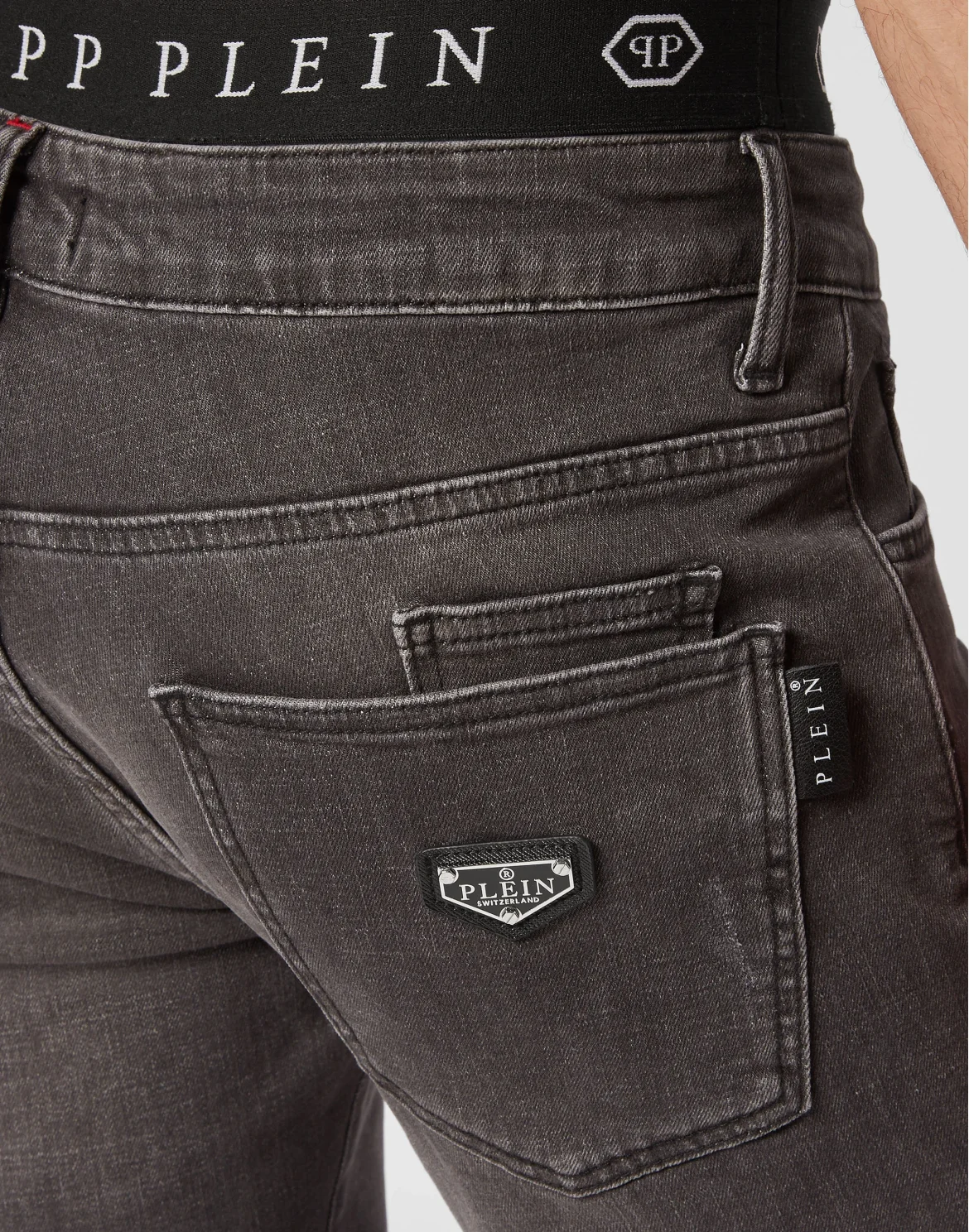 Denim Trousers Super Straight Cut Basic, цвет: Серый