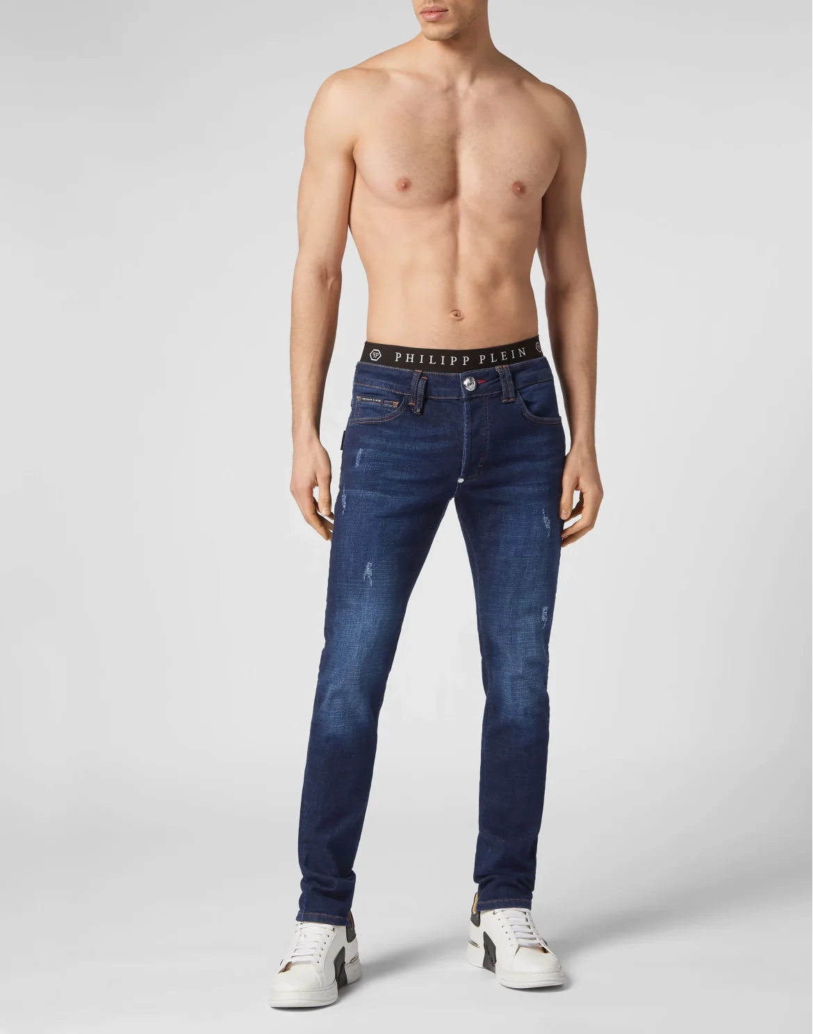 Denim Trousers Super Straight Cut Basic, цвет: Синий