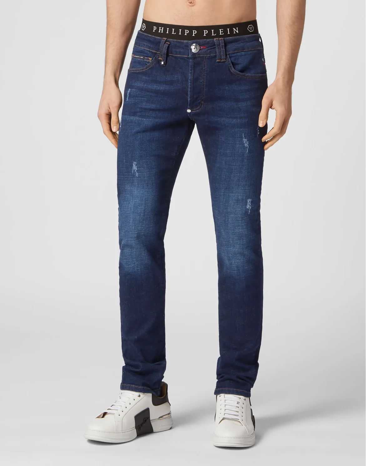 Denim Trousers Super Straight Cut Basic, цвет: Синий