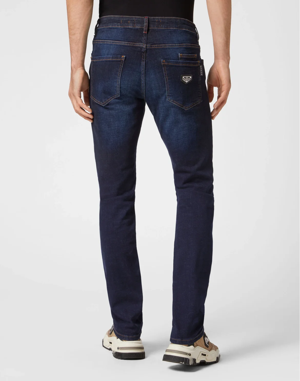 Denim Trousers Straight Cut Supreme Iconic Plein Basic, цвет: Синий