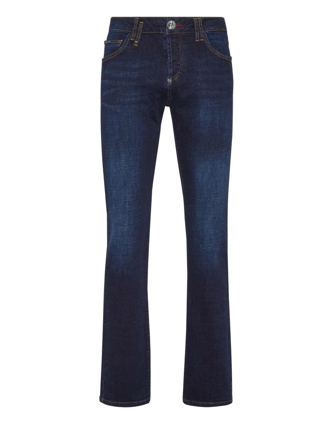 Denim Trousers Straight Cut Supreme Iconic Plein Basic, цвет: Синий